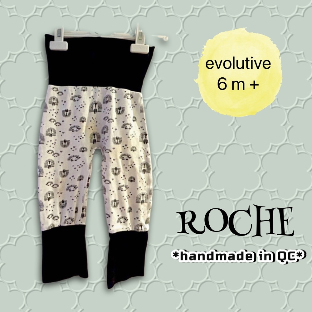 ⬇️🇨🇦👍 *GUC* ROCHE |6 mo +| Baby Evolutive Pants Gender neutral Hedgehog